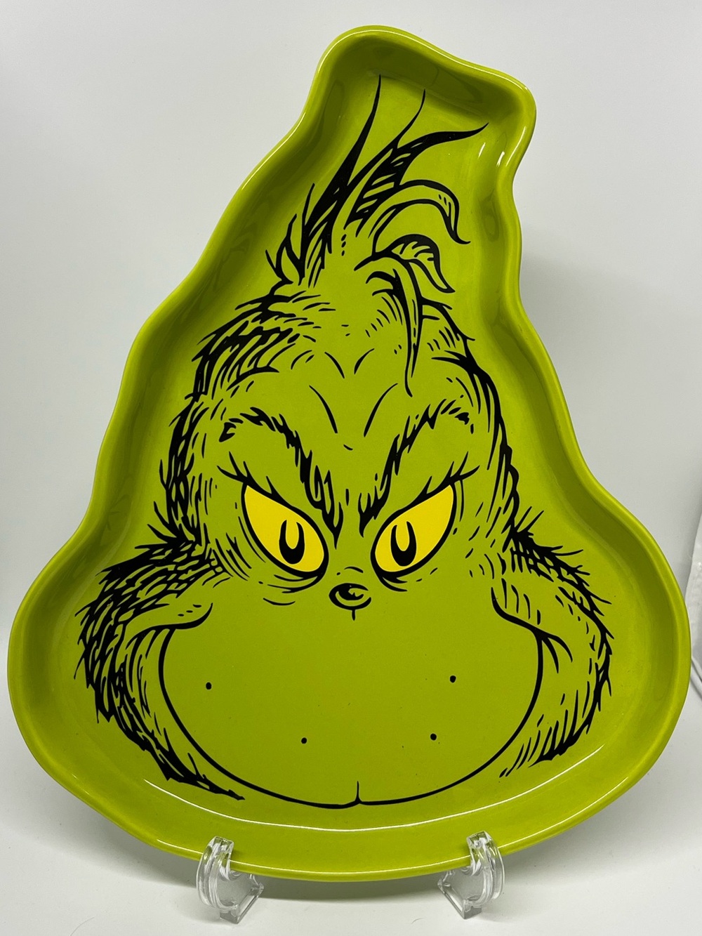 Grinch 12” Serving Tray - Lime Green